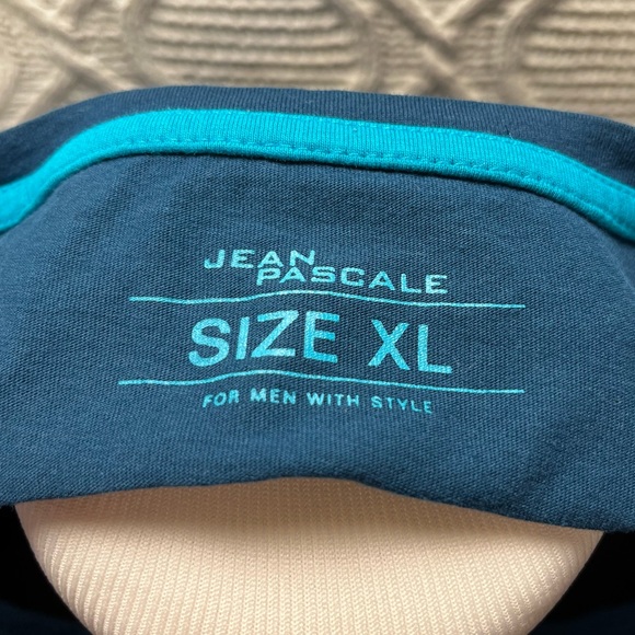 JEAN PASCALE  |  Blue Short Sleeve Logo T-Shirt - Picture 4 of 8